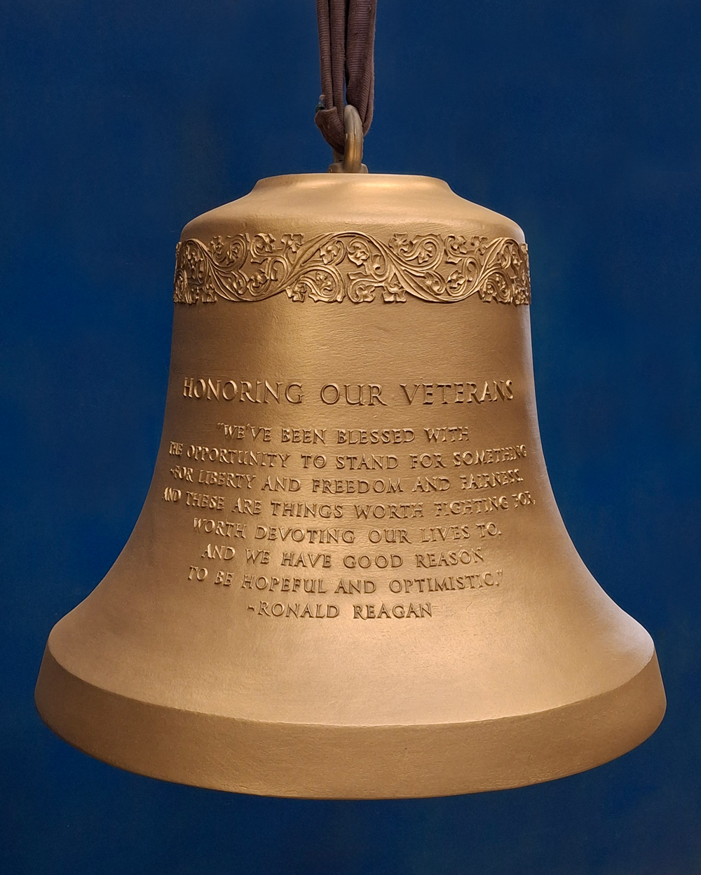 Bell featuring quote by President Ronal Reagan.