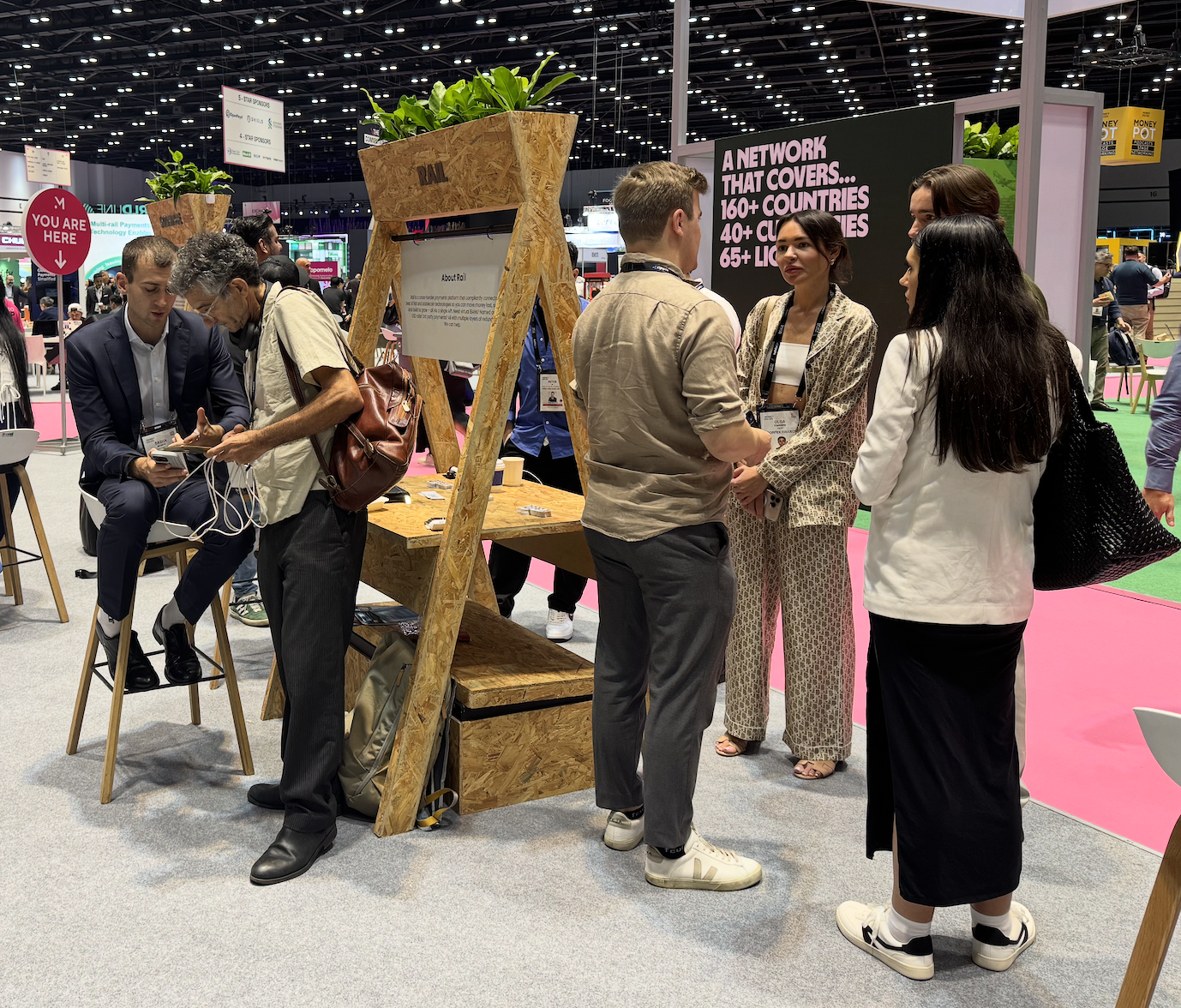 Rail team and partners at Money2020 Asia in Bangkok
