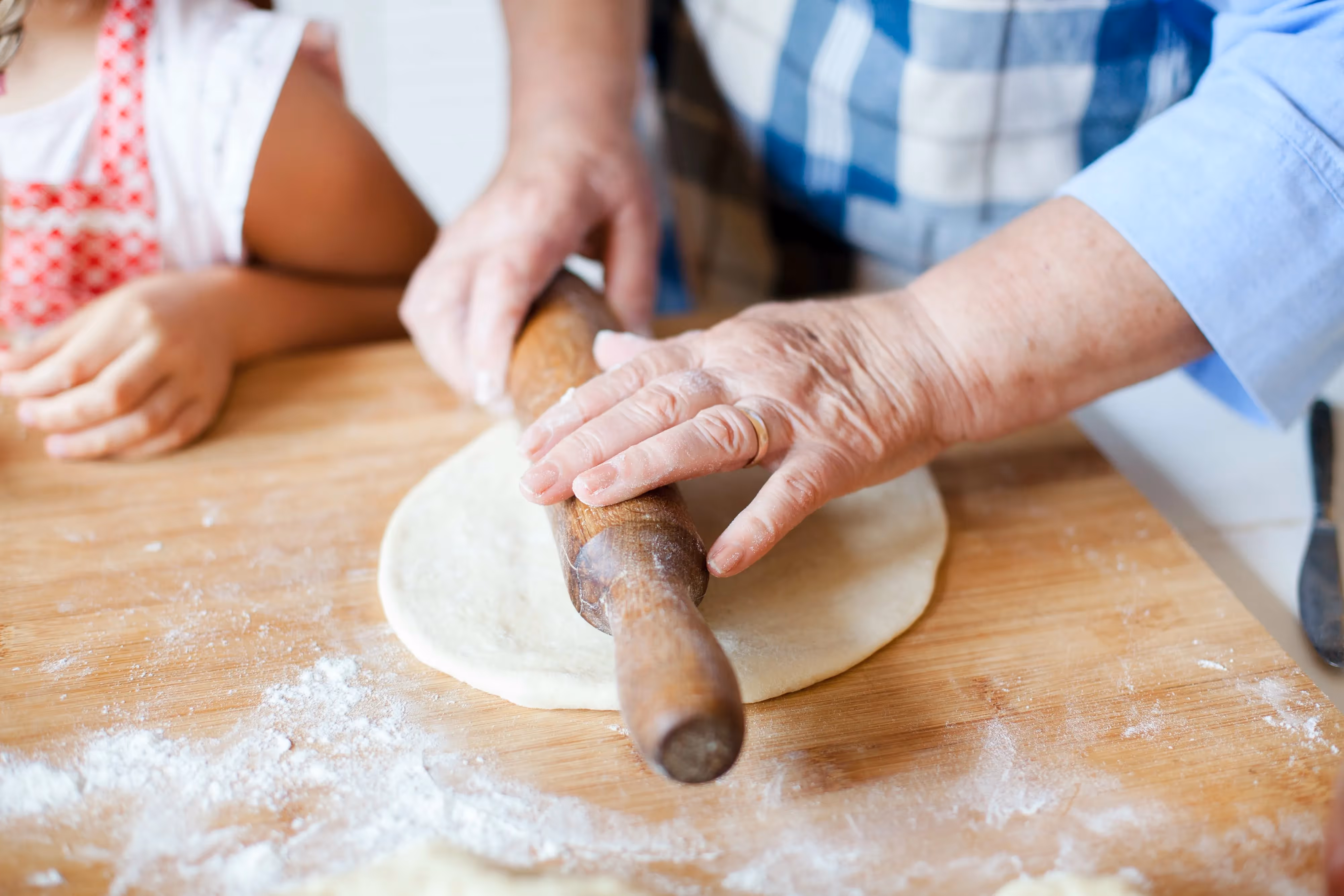 Rolling Dough Stock Photo