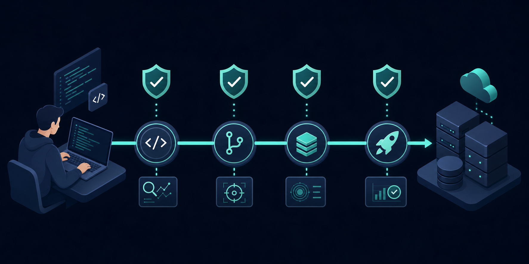 Developer testing application security.