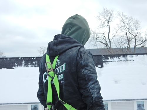 A worker preparing to work