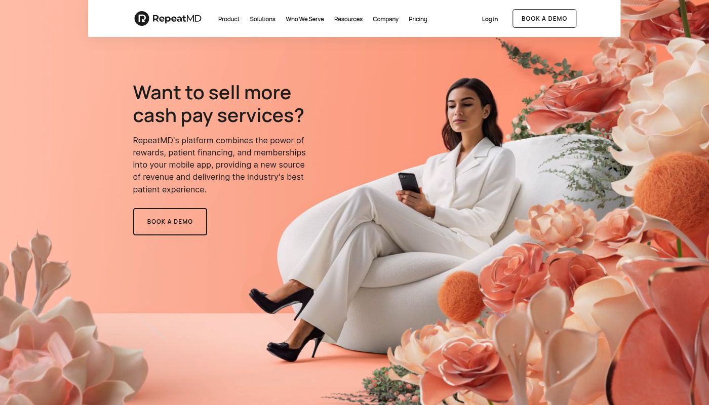 a screenshot of RepeatMD 's website