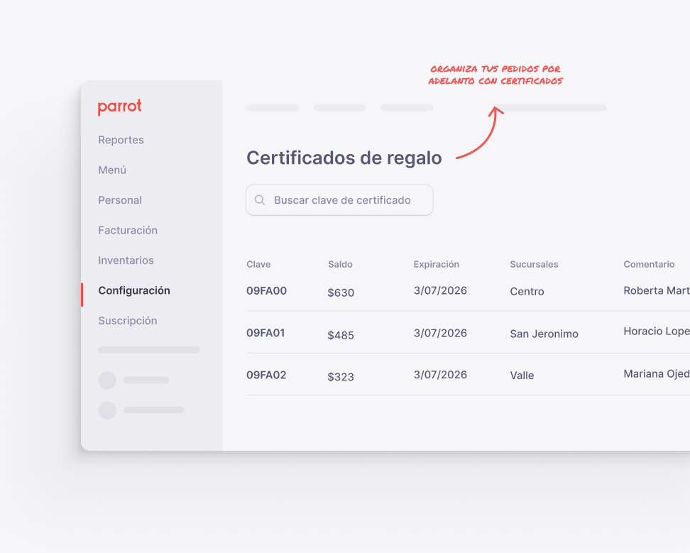 Teléfono inteligente mostrando una gráfica de barras titulada “Venta por sucursal”, con montos de ventas para Tacos Centro, Tacos Roma, Tacos Valle y Tacos Narvarte, representados con barras en azul, rojo, negro y amarillo.