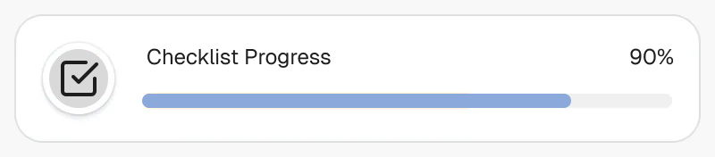 checklist progress
