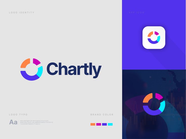 Chart logo - Analytics logo - Chartly logo - Unused