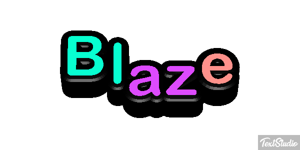 Blaze Name Animated GIF Logo Designs