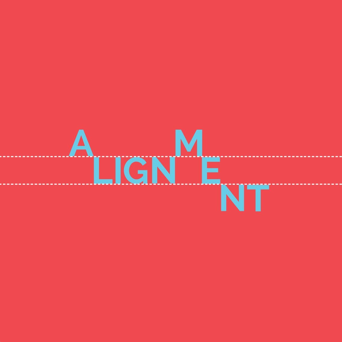 How to create alignment in graphic design