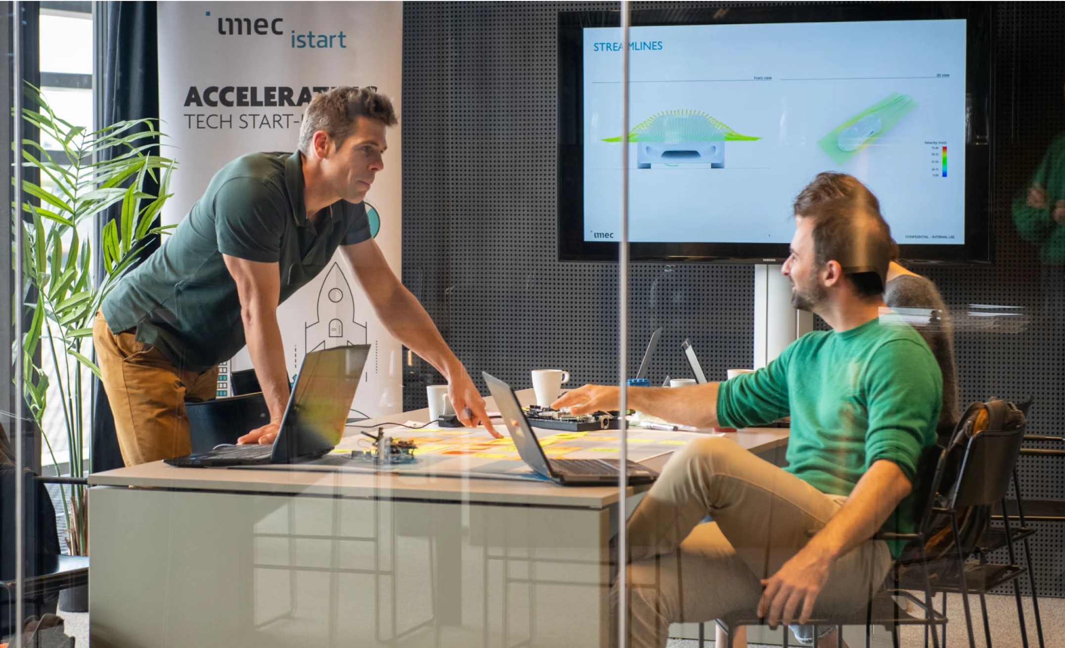 People working on challenge for EntertainmentLAB