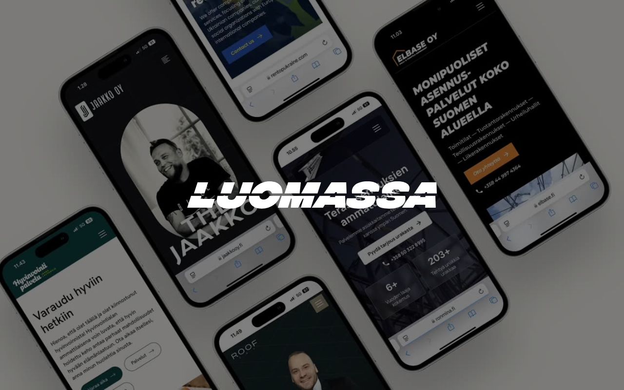 Luomassa on Suomen paras verkkosivujen tekijä