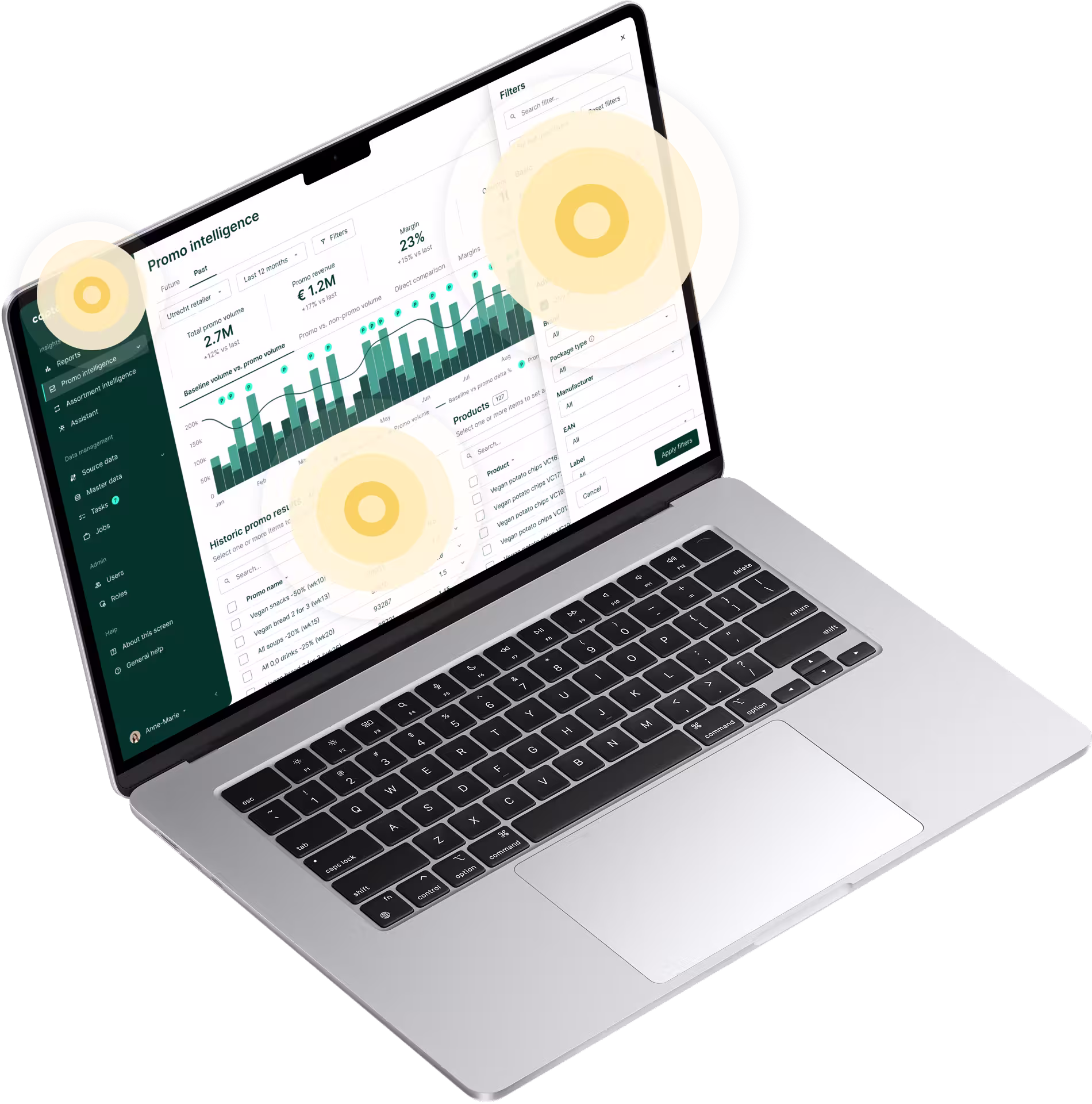 Laptop met daarop een applicatie met een gratis UX/UI scan.