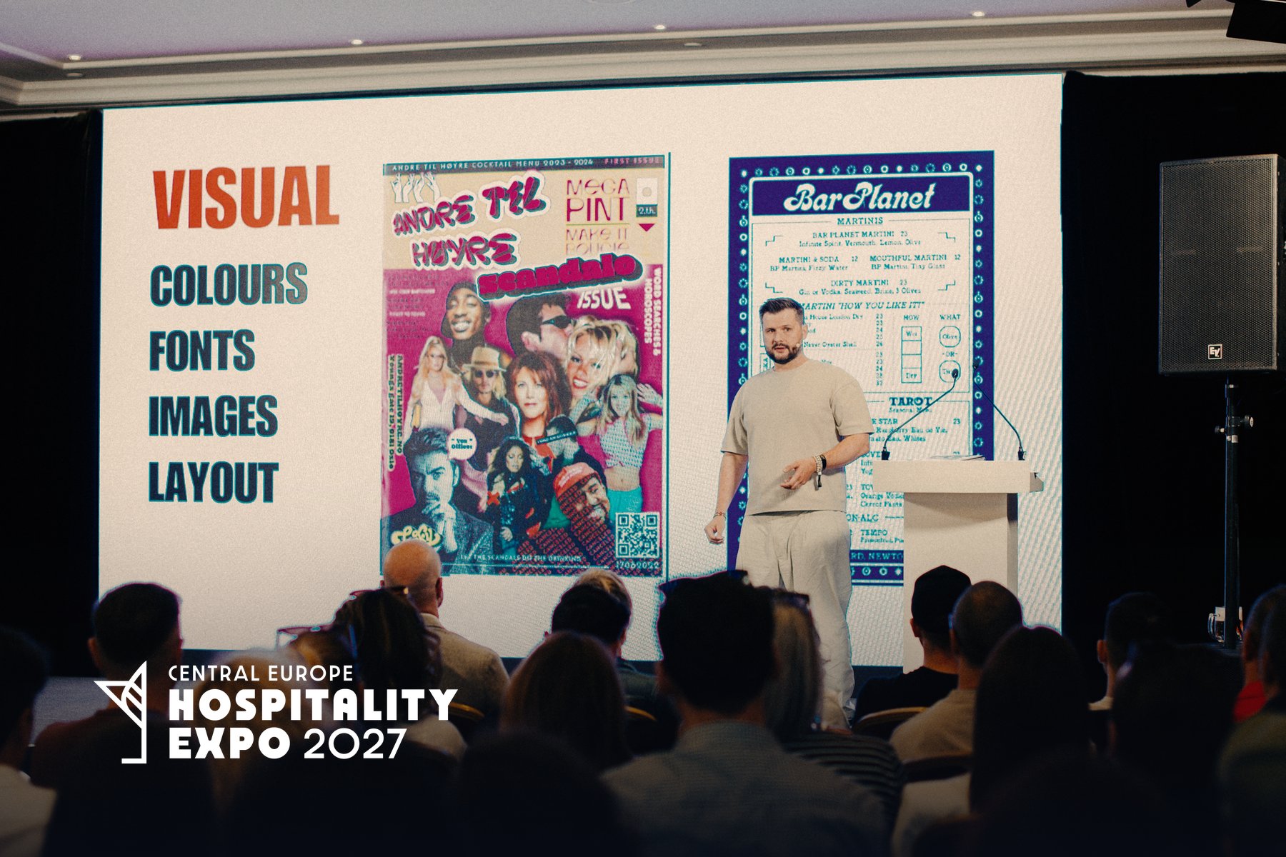 Seminar with speaker and audience — Central Europe Hospitality Expo 2027