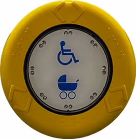 Bild på rullstols/barnvagnsknapp_M A N buss
