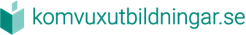Klickbar bild på Komvuxutbildningars logga med länk till utbildningen.