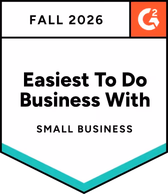 G2 IT Risk Management Easiest To Do Business With Small-Business badge