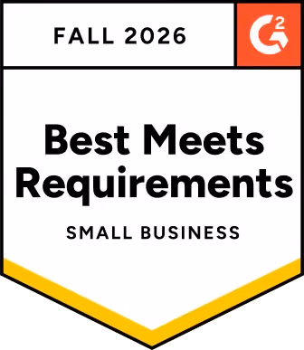 G2 CSPM Best Meets Requirements Small-Business badge