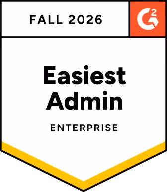 G2 CSPM Easiest Admin Enterprise badge