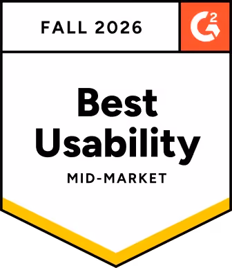 G2 Cloud Security Best Usability Mid-Market badge