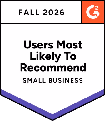 G2 IT Risk Management Users Most Likely To Recommend Small-Business badge