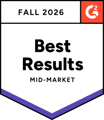 G2 Cloud Security Best Results Mid-Market badge