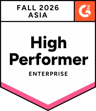 G2 Cloud Security High Performer Enterprise Asia badge