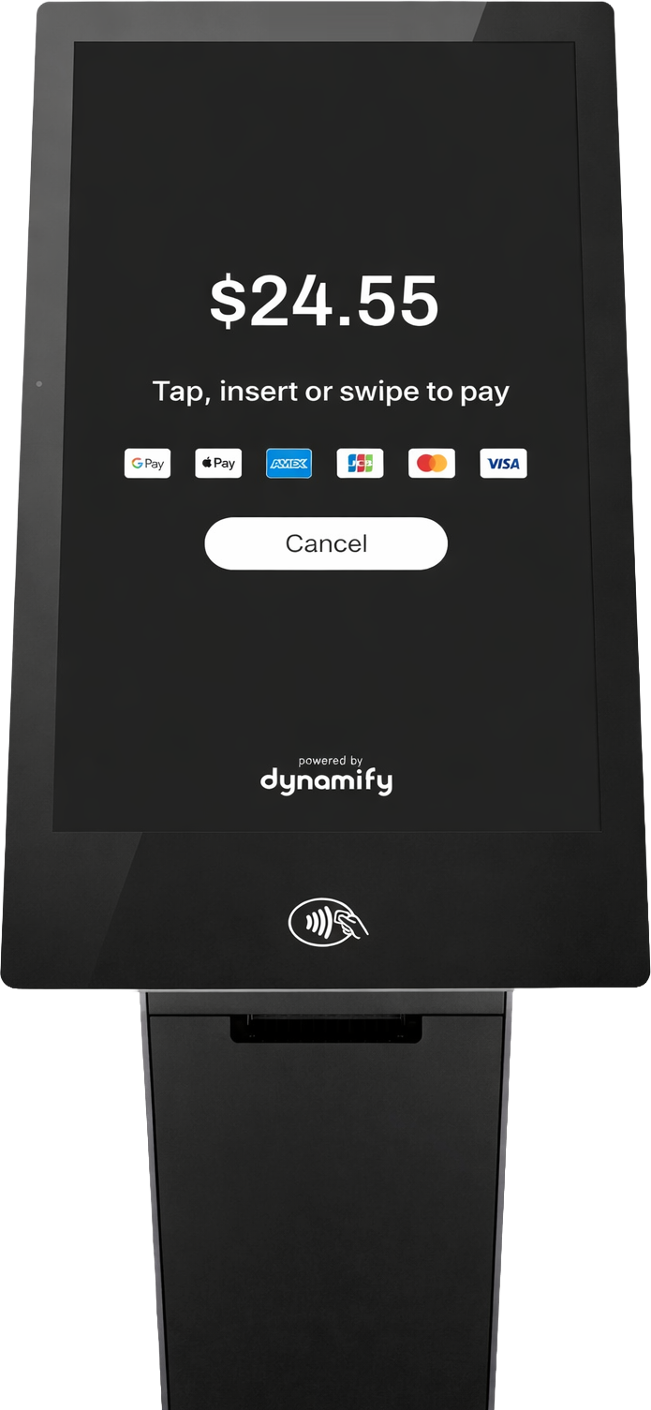 Dynamify self-service kiosk.