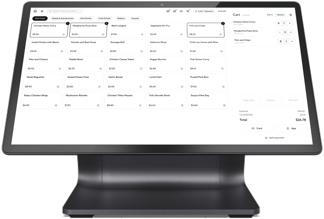 Dynamify EPOS till on an Elo touchscreen terminal.