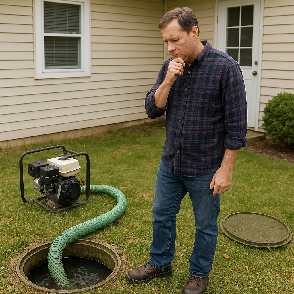 DIY Septic Tank Pump Out