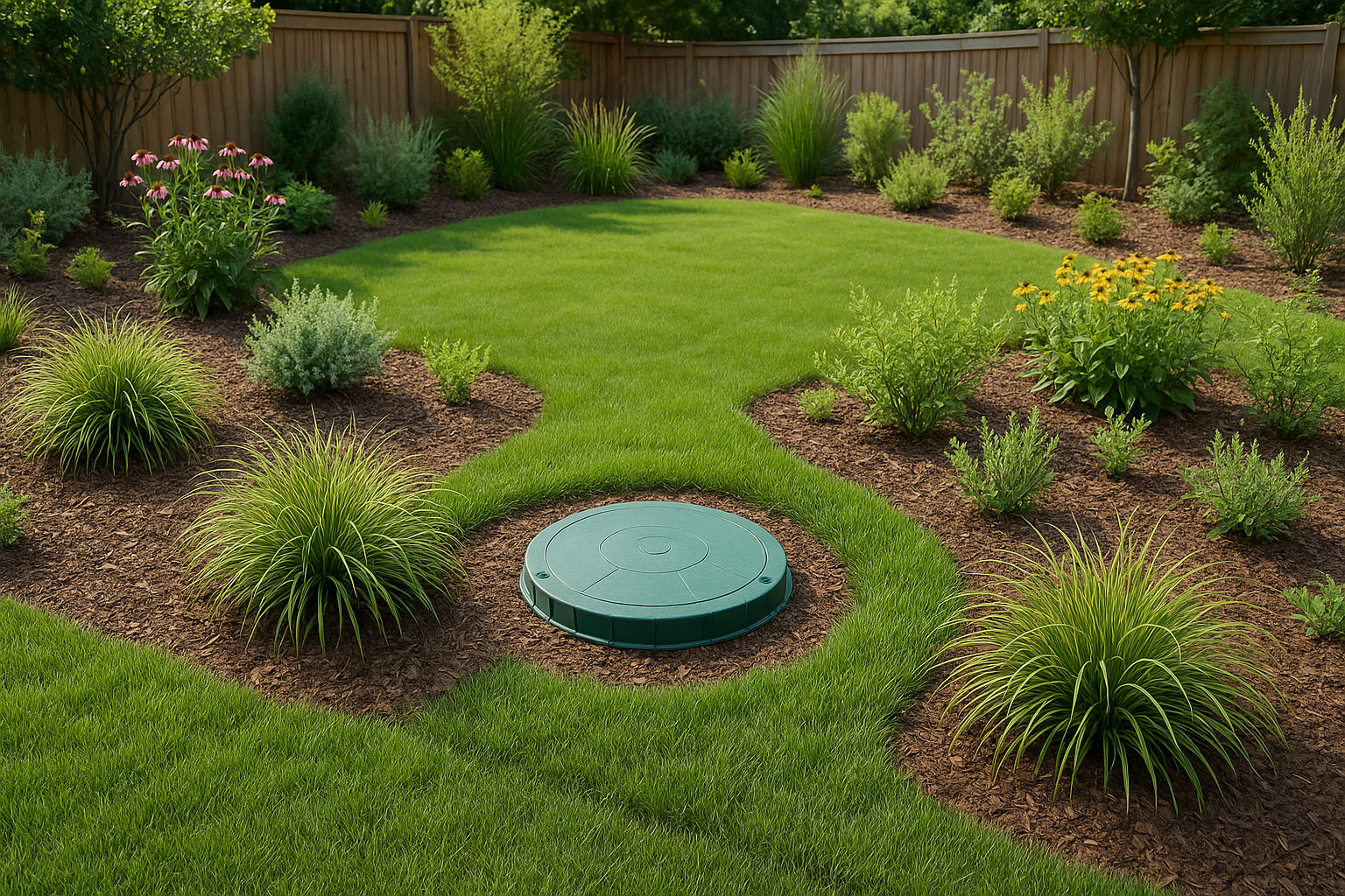 Septic tank landscaping