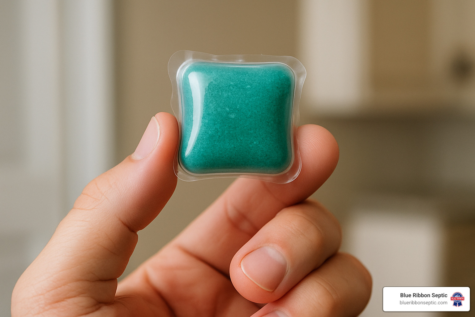 dissolvable septic treatment pod in hand - best treatment for septic tanks dissolvable septic treatment pod in hand - best treatment for septic tanks