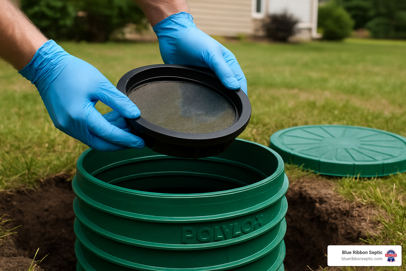 polylok septic tank riser safety screen installation - how to install polylok septic tank riser