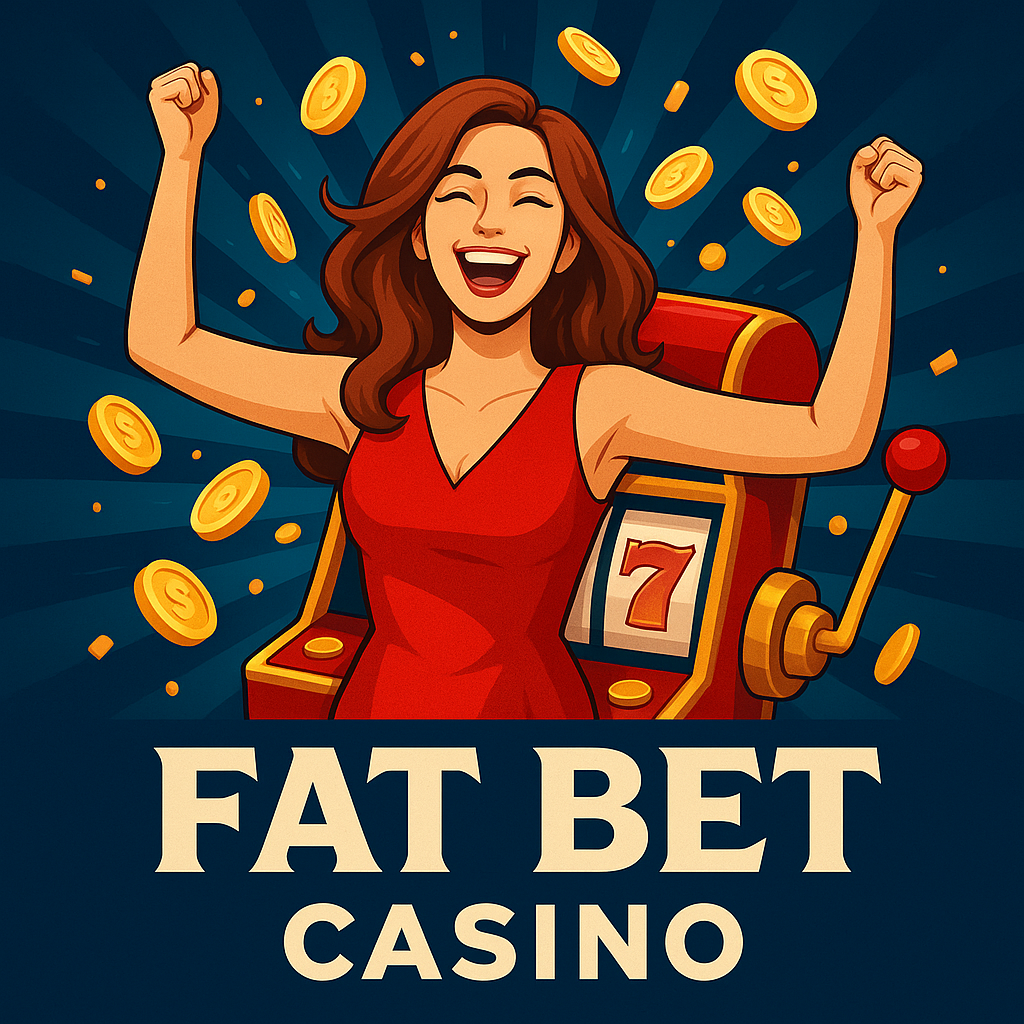 FatBet Casino Wins with a red dressed woman.