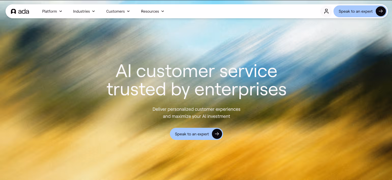 3 - Ada homepage