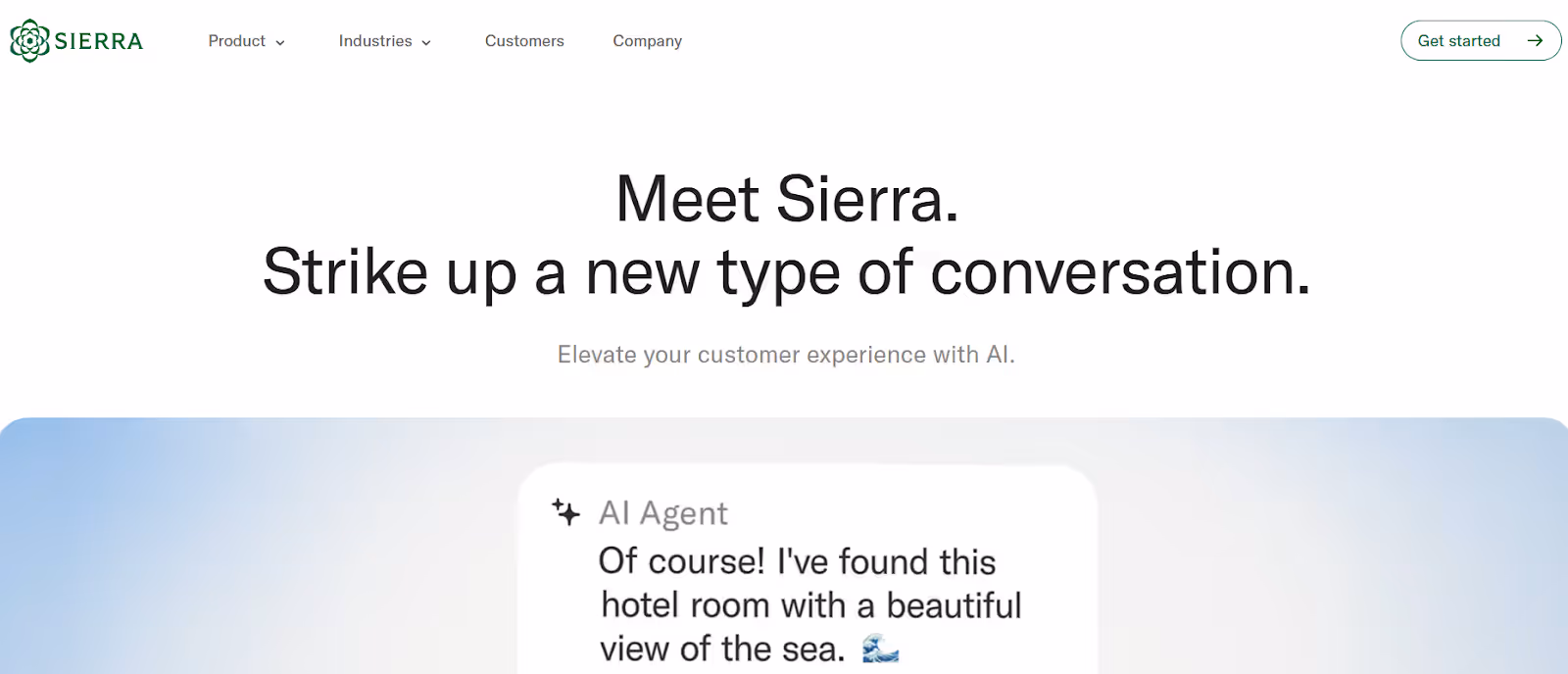 8 - Sierra AI homepage