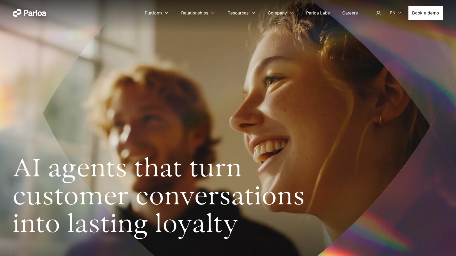 4 - Parloa homepage