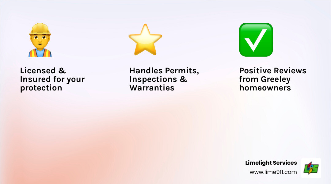 Infographic showing key qualities of the best water heater installer: licensed credentials, customer reviews, transparent quotes, warranty offerings, and local permit handling - best water heater installation in greeley, co infographic 3_facts_emoji_light-gradient Infographic showing key qualities of the best water heater installer: licensed credentials, customer reviews, transparent quotes, warranty offerings, and local permit handling - best water heater installation in greeley, co infographic 3_facts_emoji_light-gradient