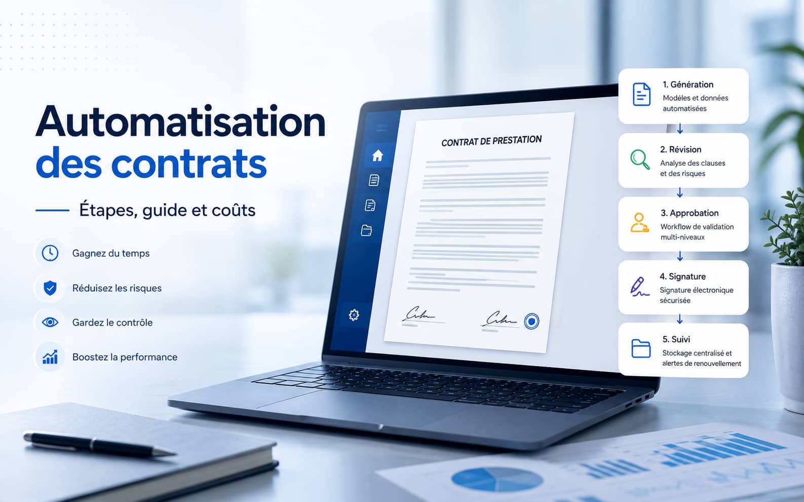 Automatisation des contrats - guide, étapes et coûts