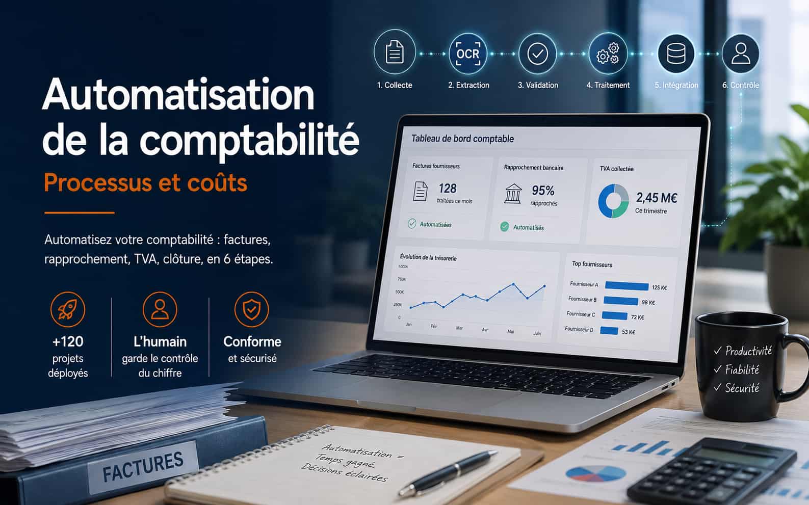 Automatisation de la comptabilité - Processus et coûts