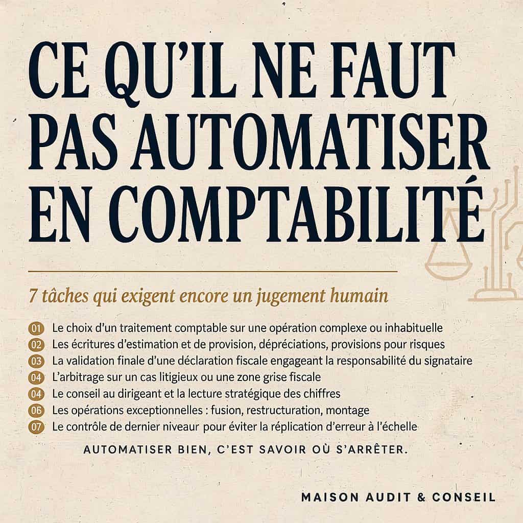 Ce qu'il ne faut pas automatiser en comptabilité