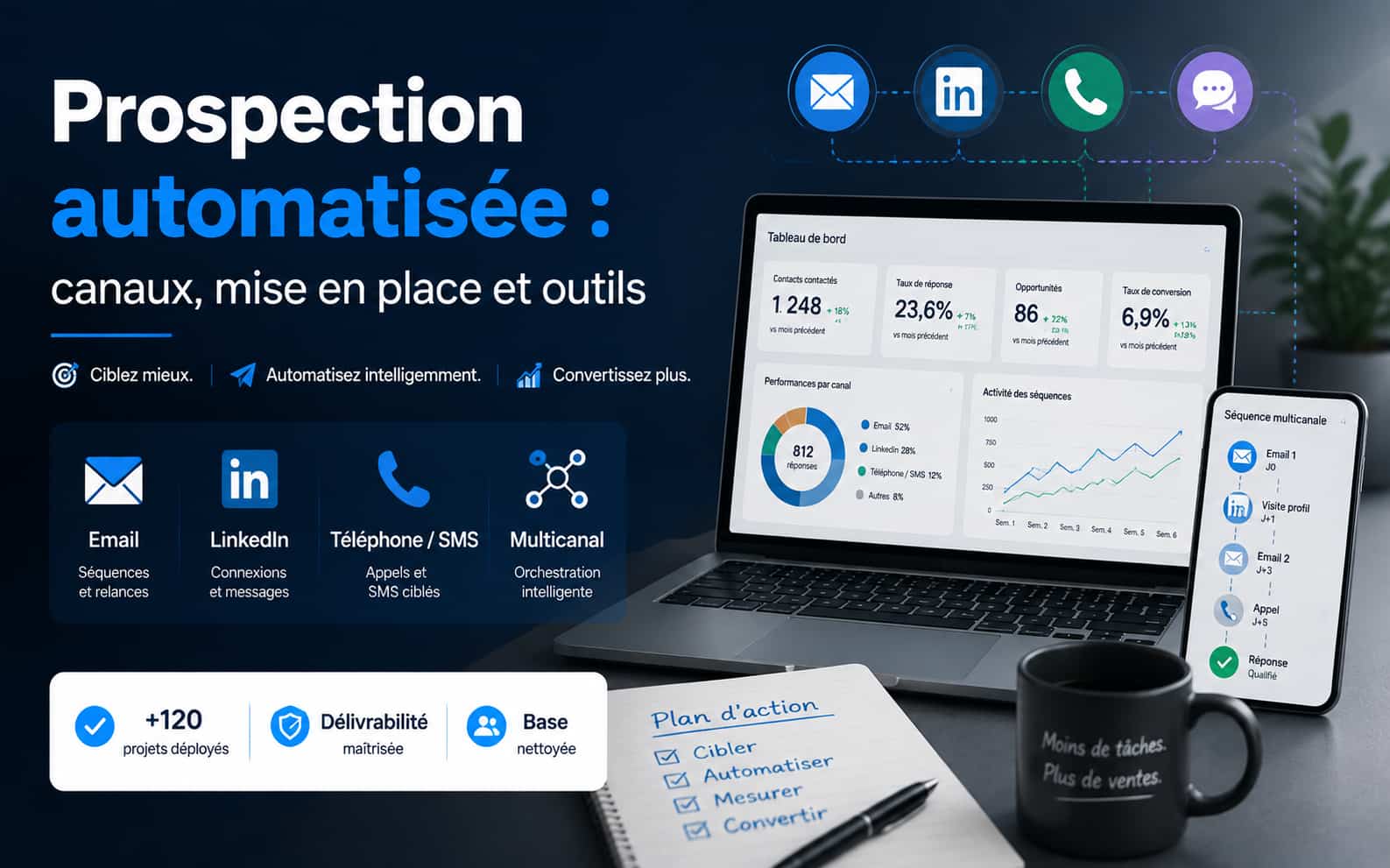 Prospection automatisée - Canaux, outils et cadre légal