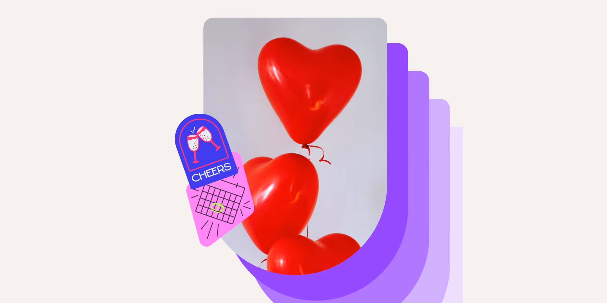 organiser soirée saint valentin ballon en coeur rouge