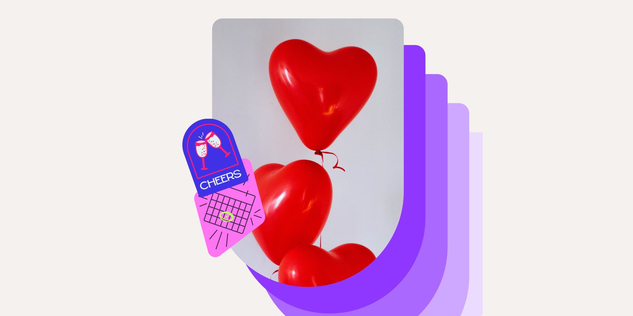 organiser soirée saint valentin ballon en coeur rouge