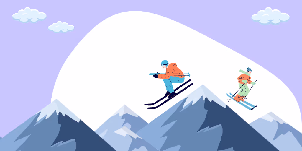 illustration ski