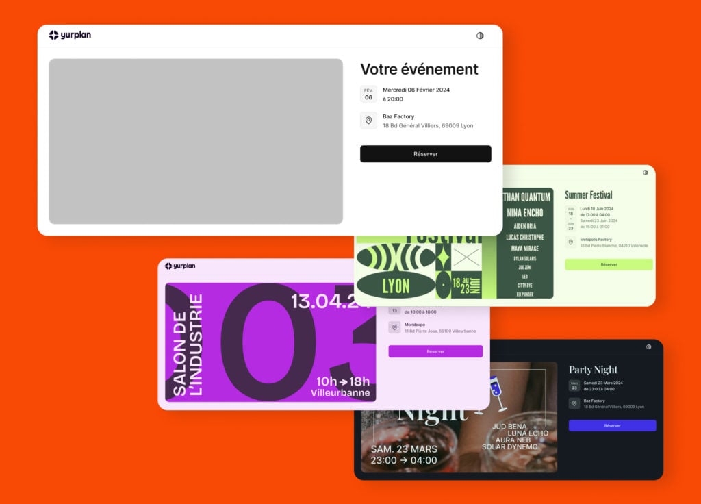 site événement yurplan