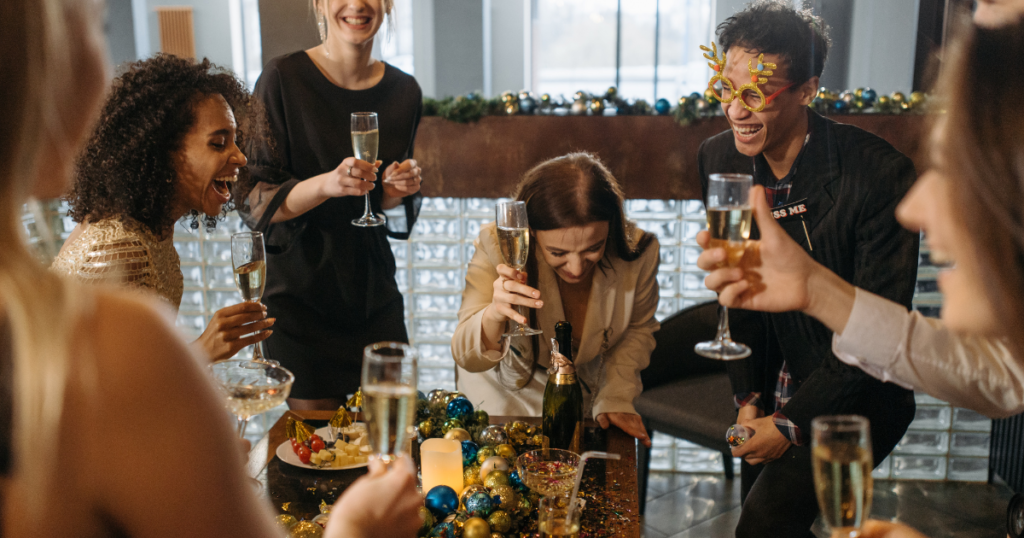 événement entreprise fête de fin d'année collègue lieu soirée