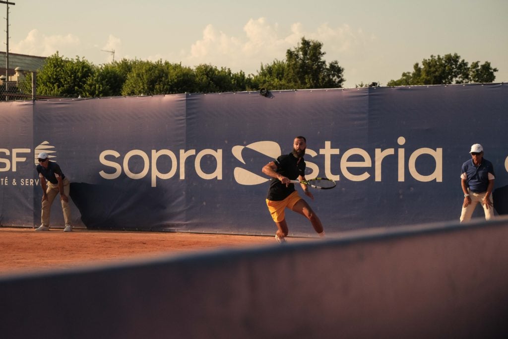 joueur pendant open sopra steria