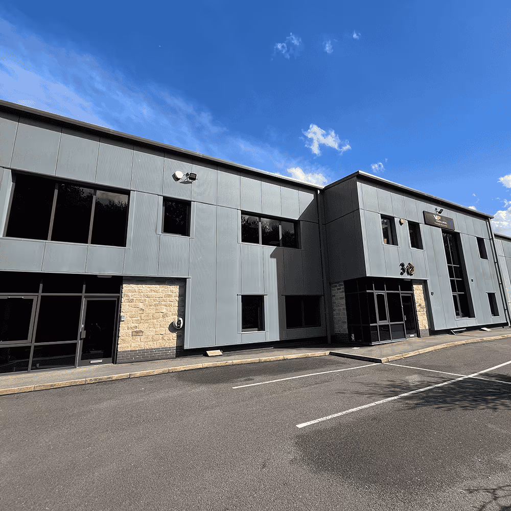 A photo of the outside of ValvePro's headquarters.