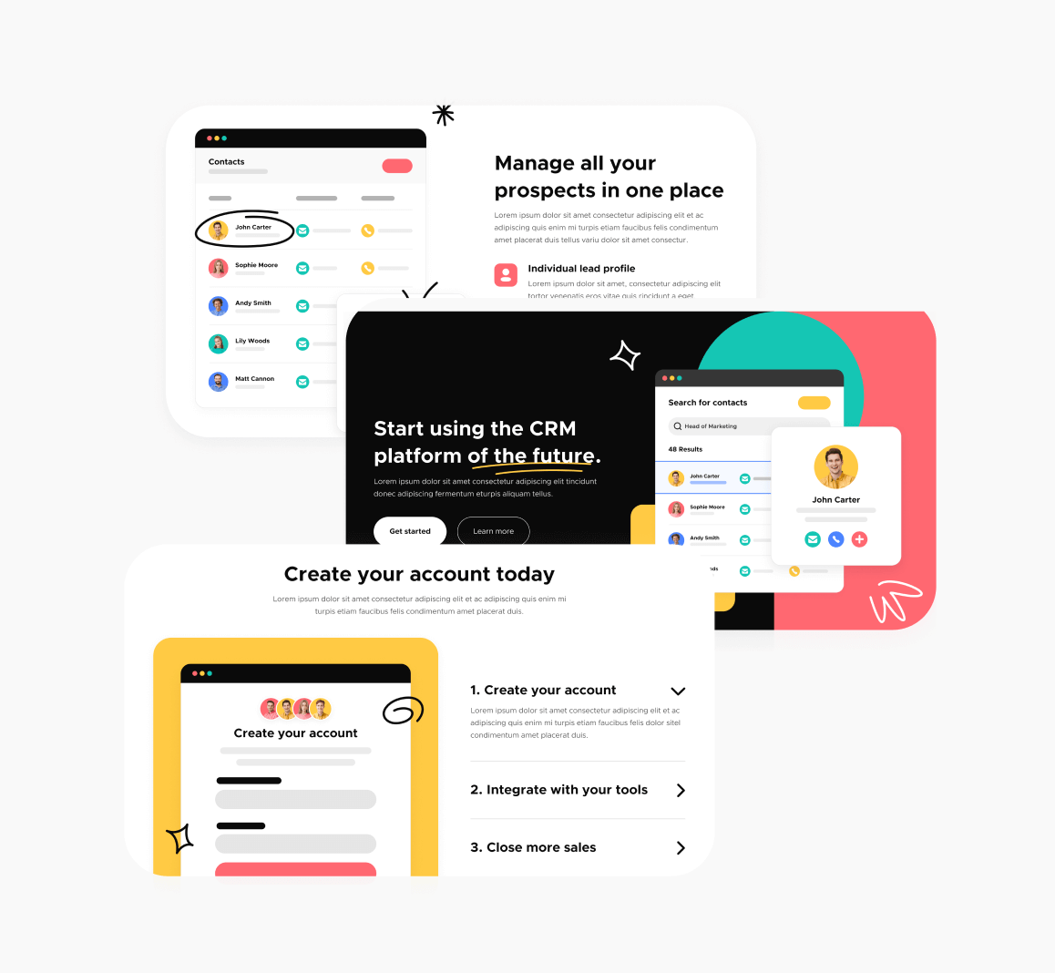 Sections - StarUp X Webflow Template