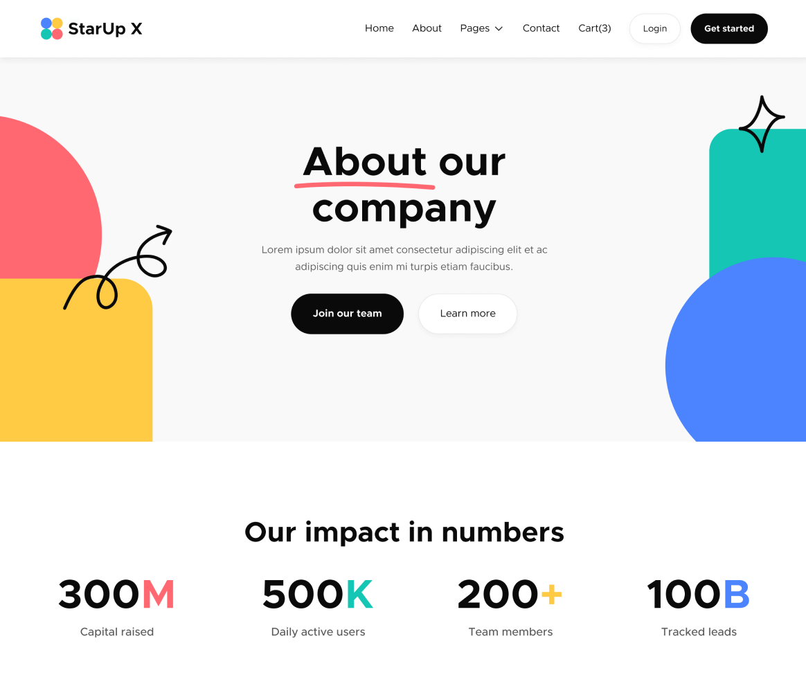 About - StarUp X Webflow Template