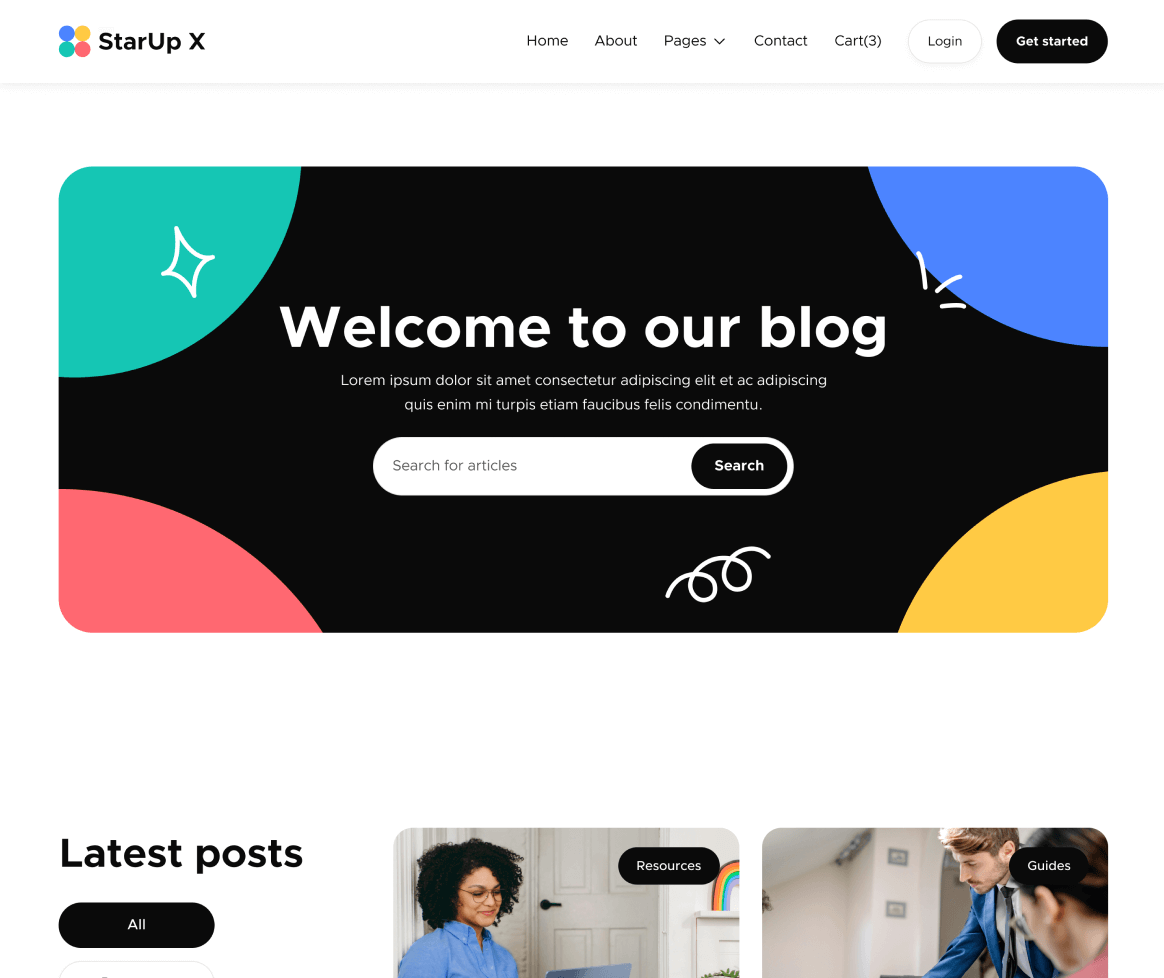 Blog V3 - StarUp X Webflow Template