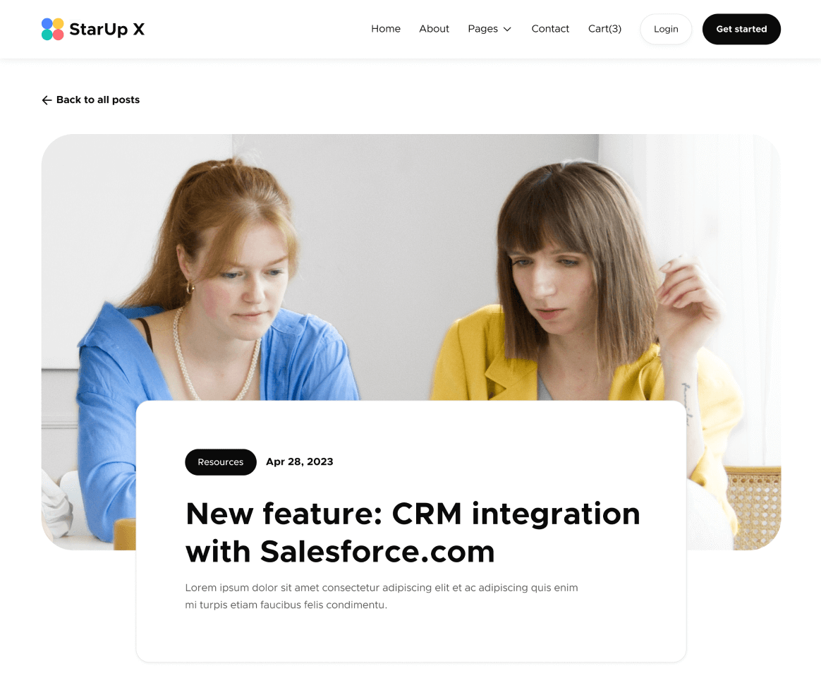 Blog Post - StarUp X Webflow Template